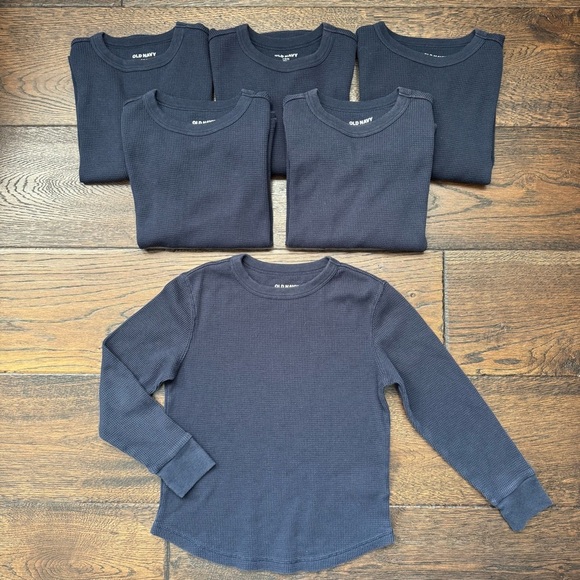 Old Navy Classic Navy Long Sleeve Thermal Tee - Picture 1 of 5